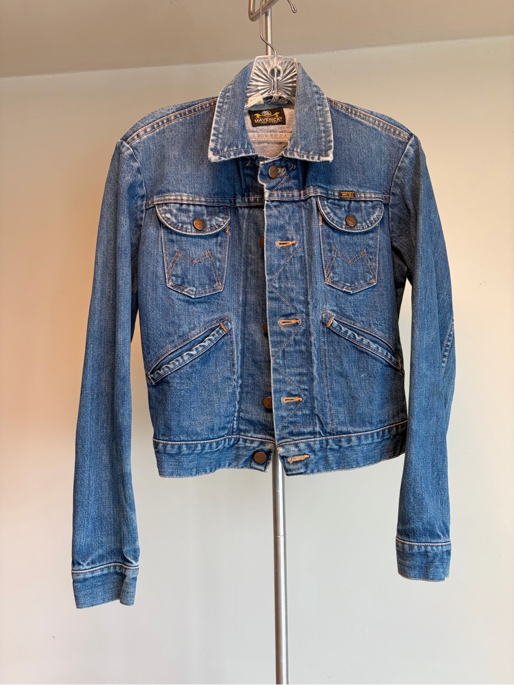 Vintage Maverick Blue Bell Denim Trucker Jacket - Men’s Size 34 (XS)